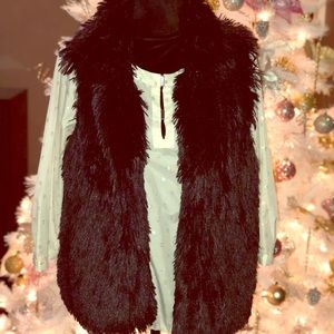 Faux Fur/Feather Vest